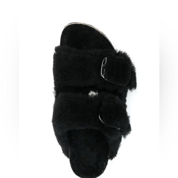 Birkenstock Papillio Arizona Big Buckle Teddy Shearling Slide Sandal 38/7-7.5 - Picture 4 of 15